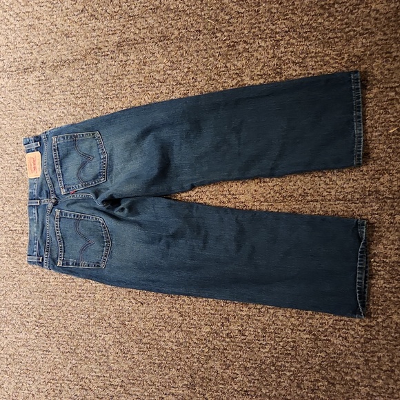 2 Pairs Men's Levi Straight Jeans Size 27x27 Color Darkwash - Picture 5 of 10